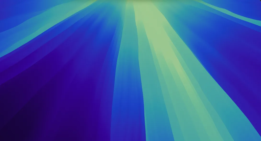 A plain default wallpaper shown on a MacBook and iPhone