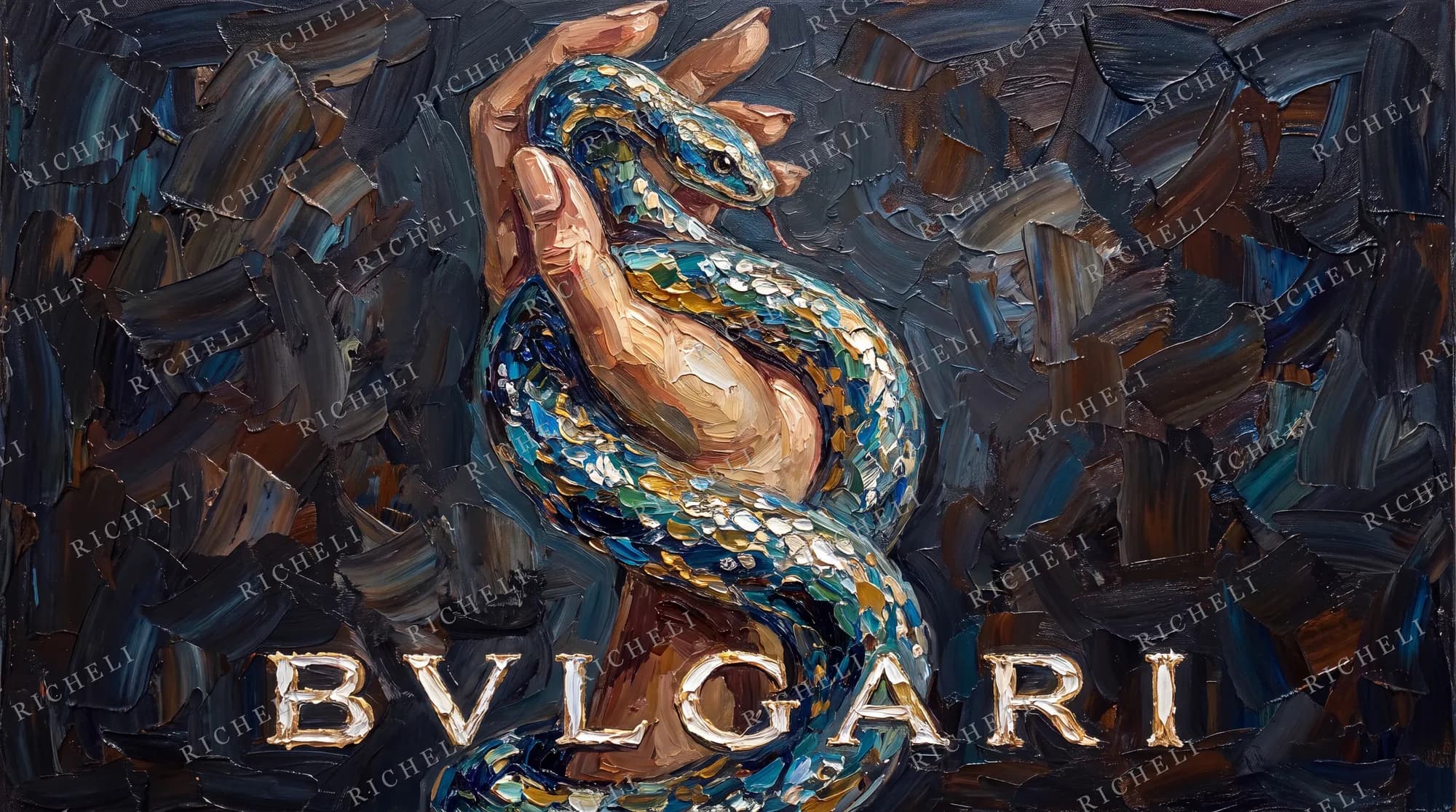 A Richeli painting from the House Codes collection