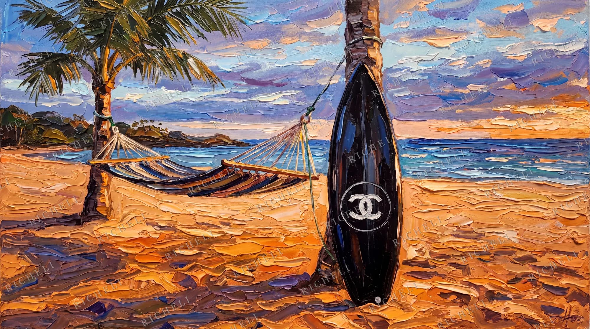A Richeli painting from the Out of Office collection