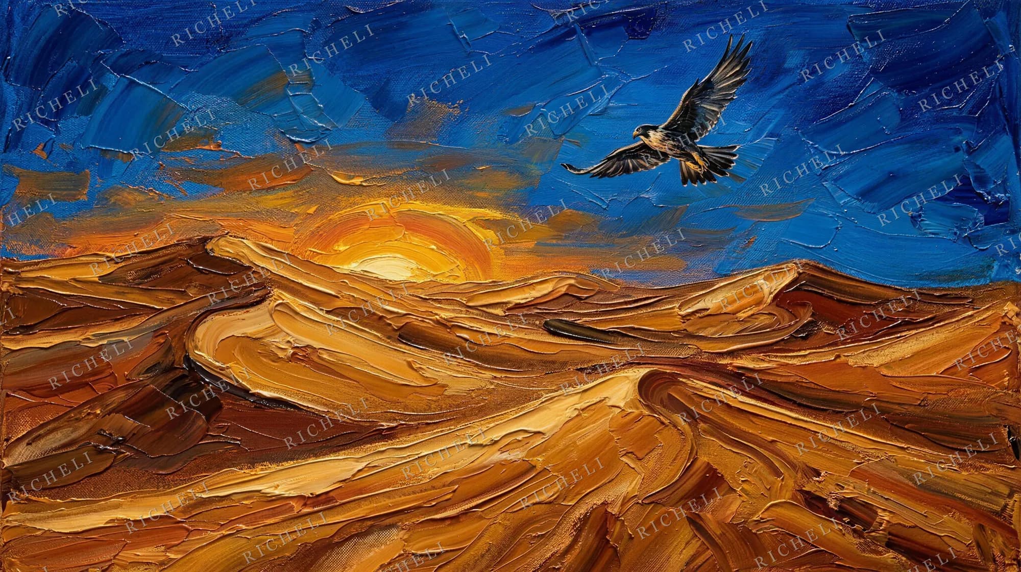 A Richeli painting from the Desert Gold collection