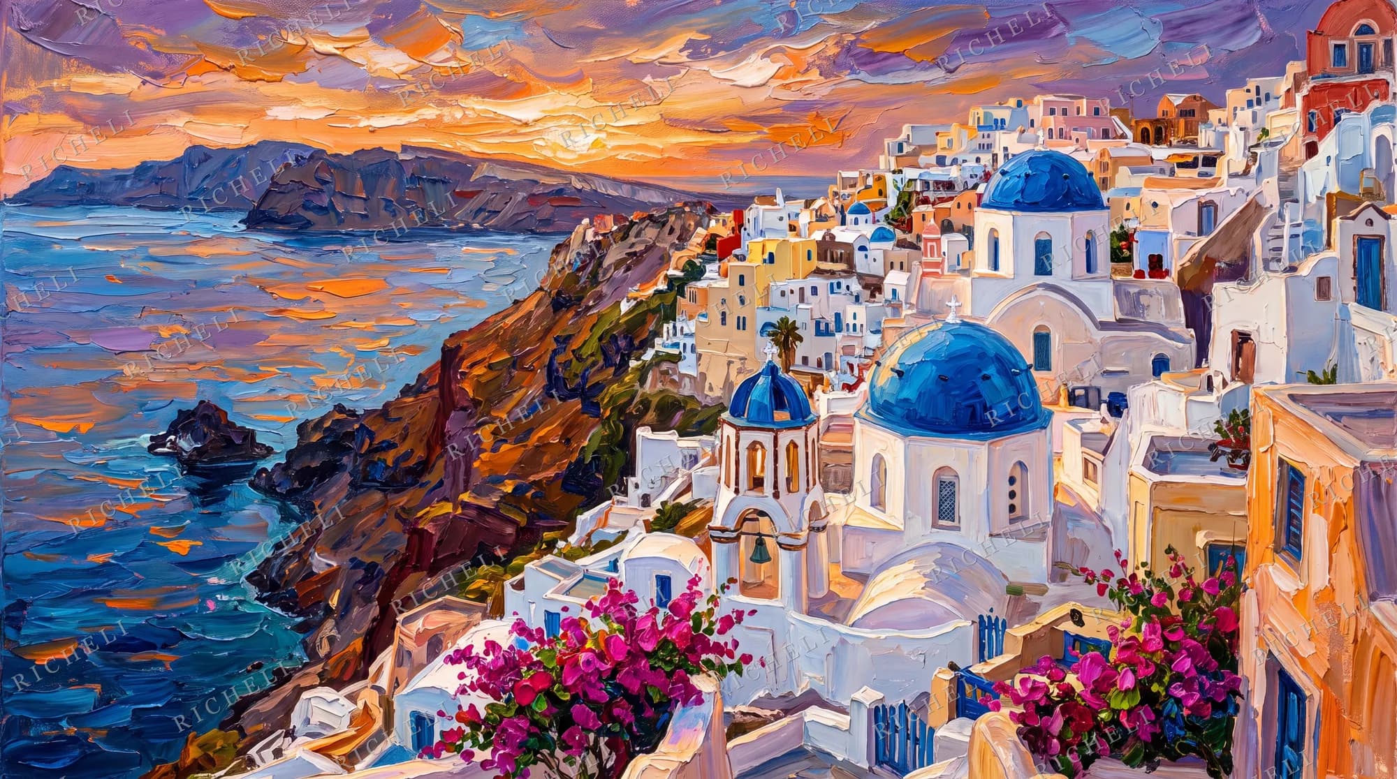 A Richeli painting from the Out of Office collection