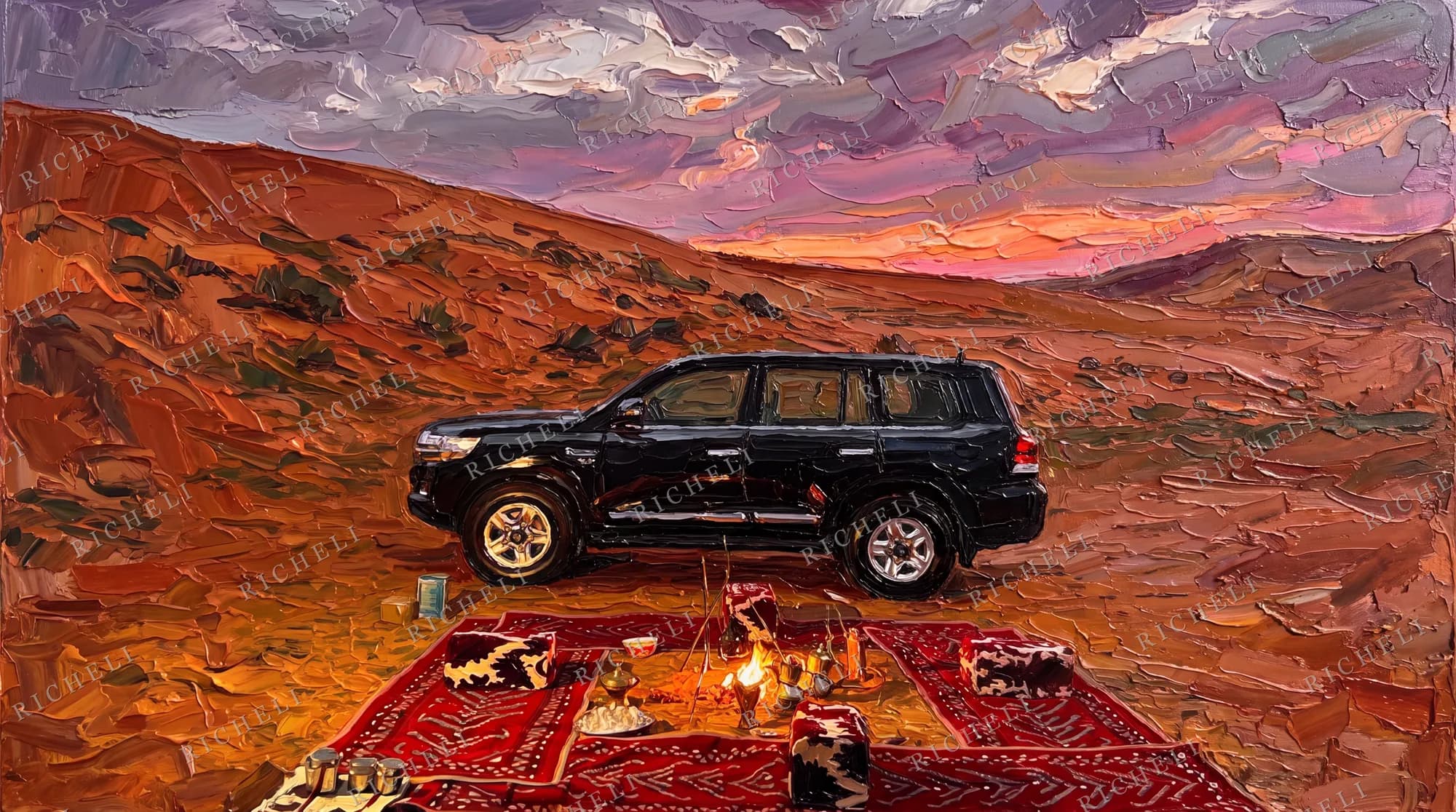 A Richeli painting from the Desert Gold collection