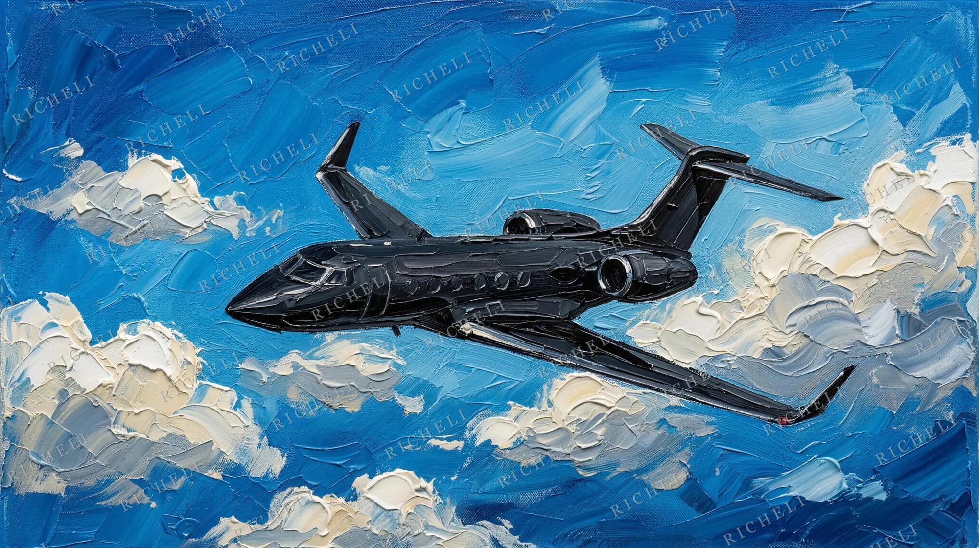 A Richeli painting from the Departures collection