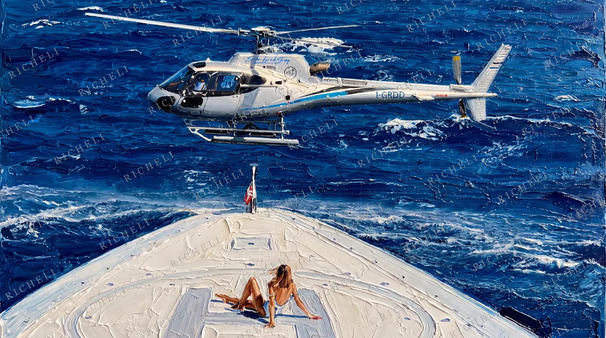 A Richeli painting from the Departures collection